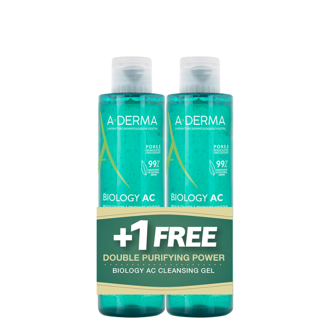 Aderma - Biology AC Cleansing Foaming Gel Buy 1 Get 1 Free
