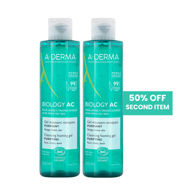 Aderma - Biology AC Foaming Gel Duo Pack ( -50% Off Second Item )
