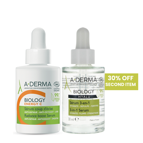 Aderma - Biology Energy C + Hyalu Pack ( -30% Off Second Item )