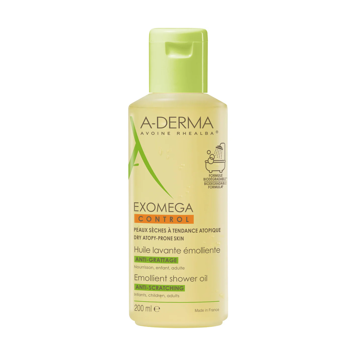 Aderma - Exomega Control Emollient Shower Oil