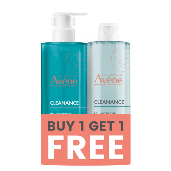 Avène - Cleanance Micellar Water Buy 400ml Get Cleansing Gel 400ml Free