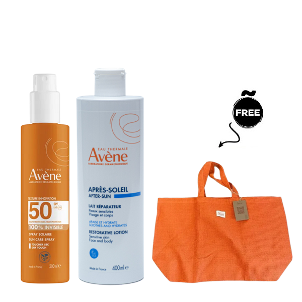 Avène - Sun Care Spray SPF50 & After Sun Restorative Lotion Bundle