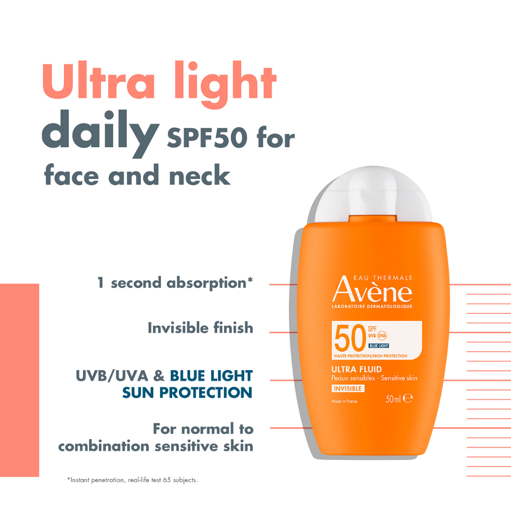 Avène - Ultra Fluid Invisible High Protection SPF50 Buy 1 Get 1 Free