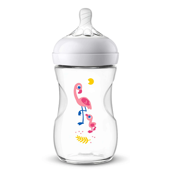 Avent - Natural Feeding Bottle 1m+ Flamingo