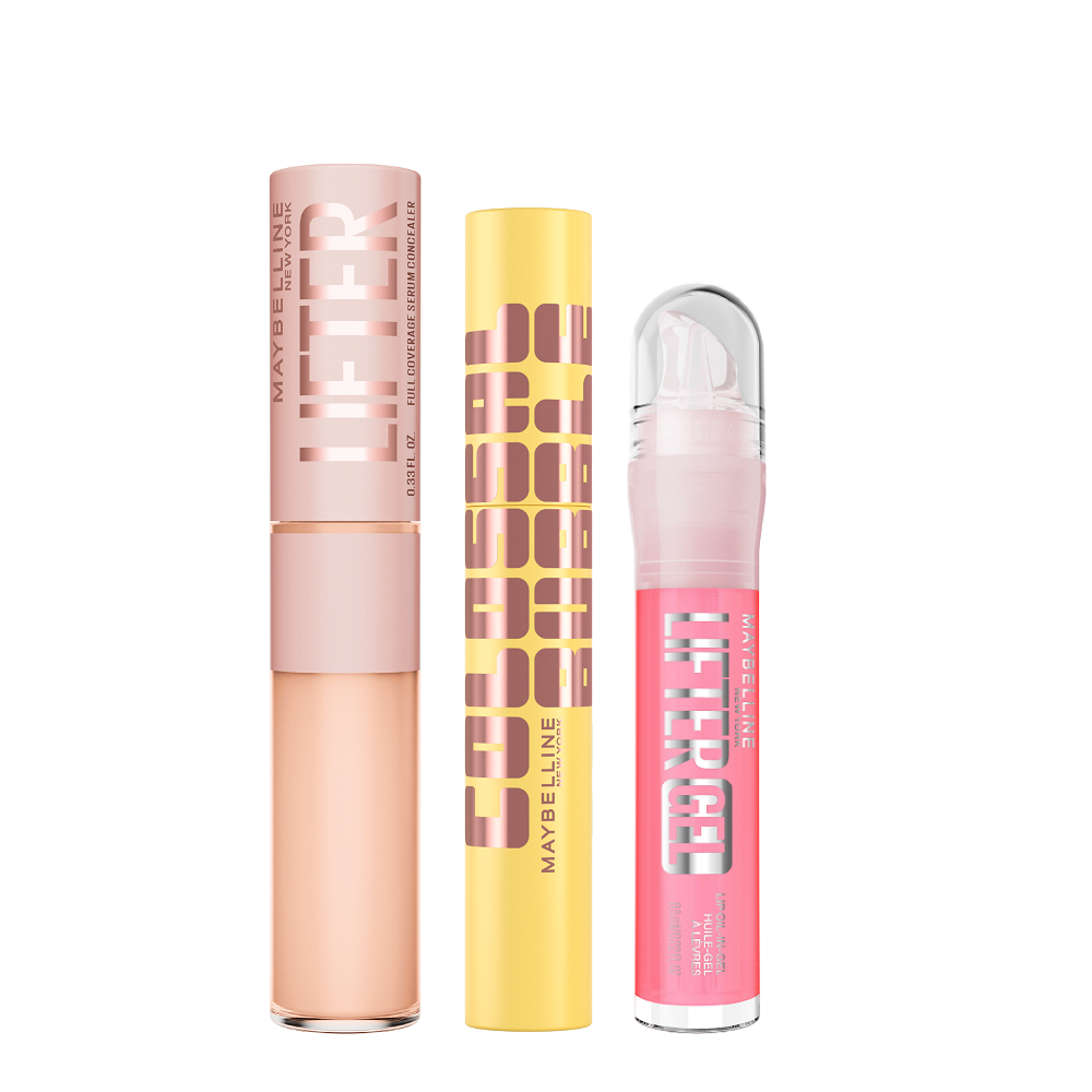 Brave Together Bundle - Maybelline Lifter Concealer, Lifter Gel & Colossal Bubble Mascara
