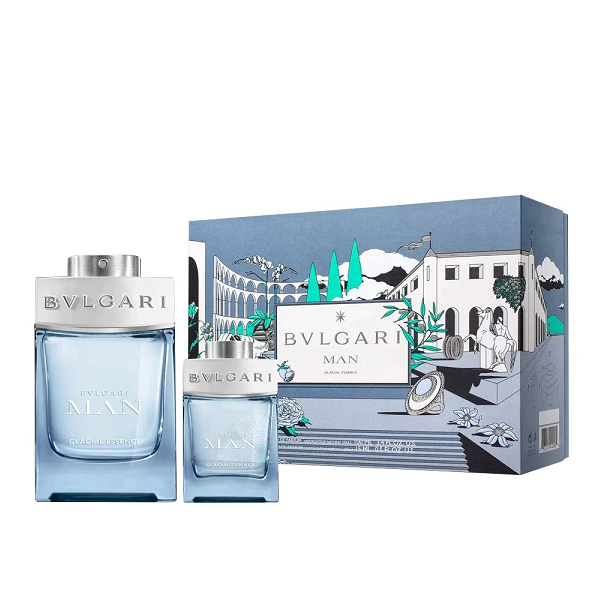 Bvlgari - Man Glacial Essence Eau De Parfum Set ( EDP 100ml+EDP 15ml )