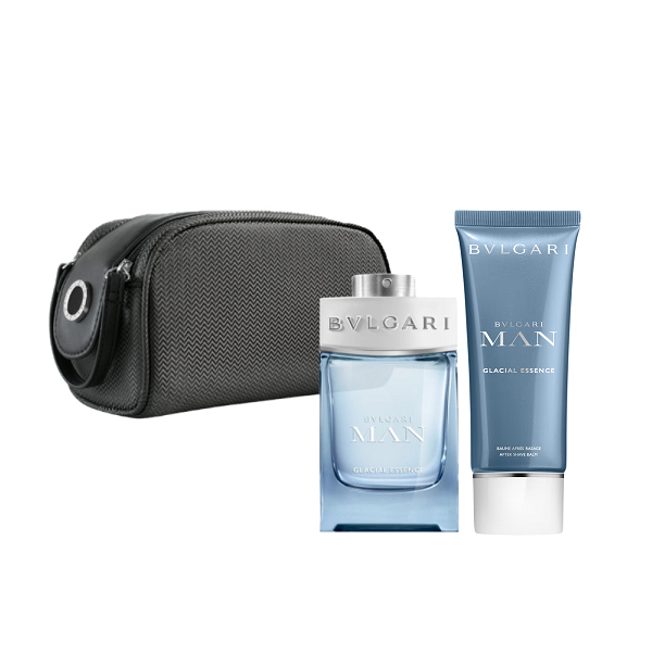 Bvlgari - Man Glacial Essence Eau De Parfum Set ( EDP+AS+Pouch )