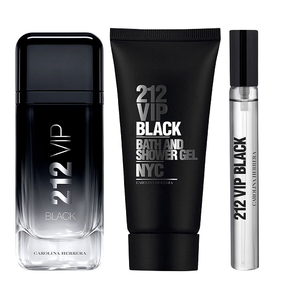 Carolina Herrera - 212 VIP Black Eau De Parfum Set ( EDP 100ml + EDP 10ml + SG 100ml )