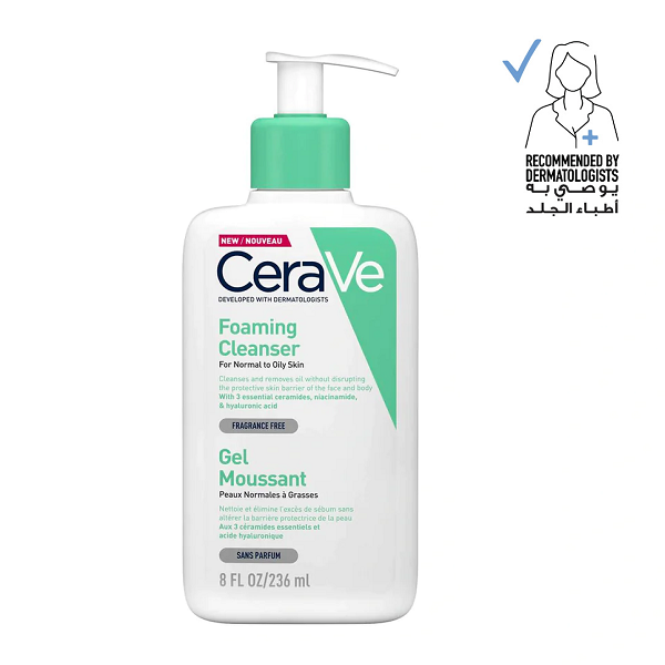 Cerave - Foaming Facial Cleanser For Normal To Oily Skin