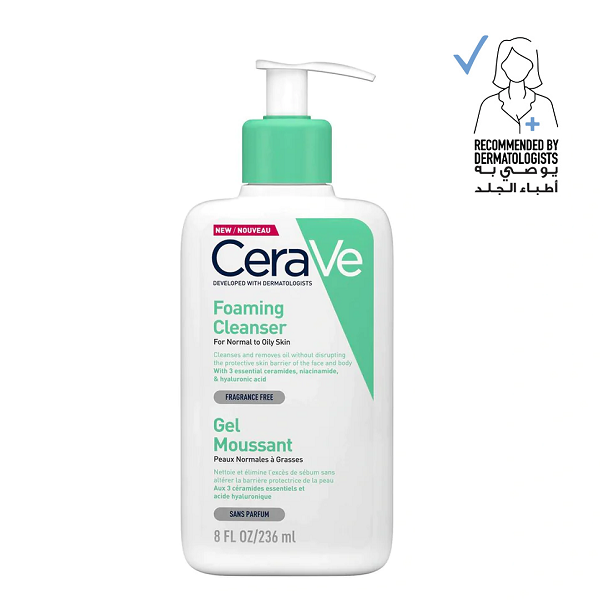 Cerave - Foaming Facial Cleanser For Normal To Oily Skin