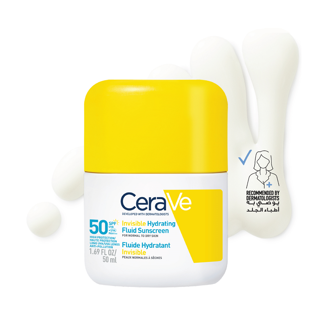 Cerave - Invisible Hydrating Fluid Sunscreen SPF50+