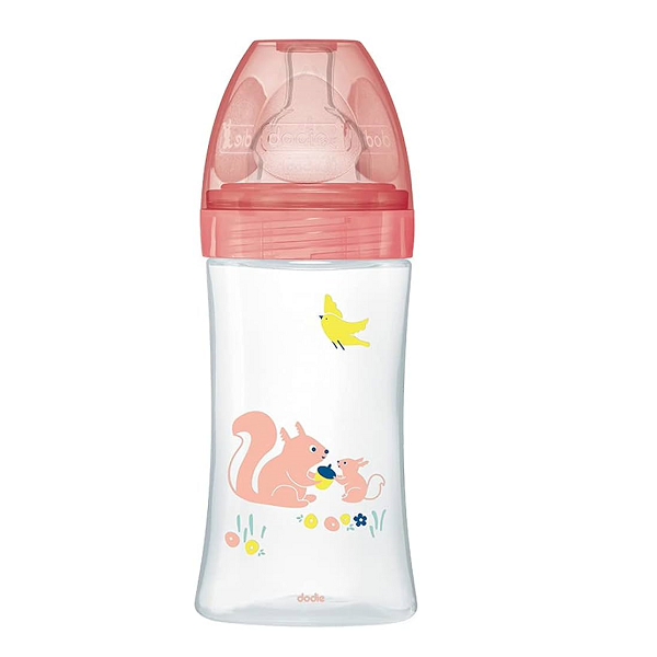 Dodie - Bottle Sensation+ Anti-Colic GARDEN 0-6 months Flat Teat Flow