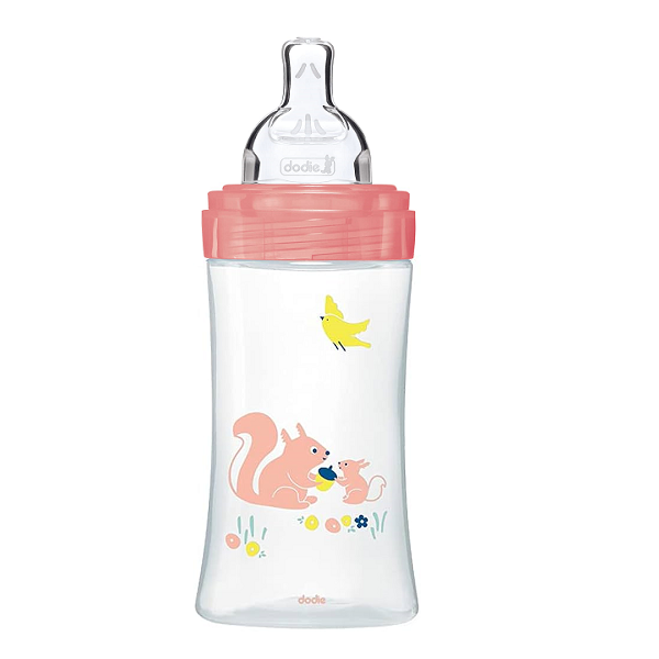 Dodie - Bottle Sensation+ Anti-Colic GARDEN 0-6 months Flat Teat Flow