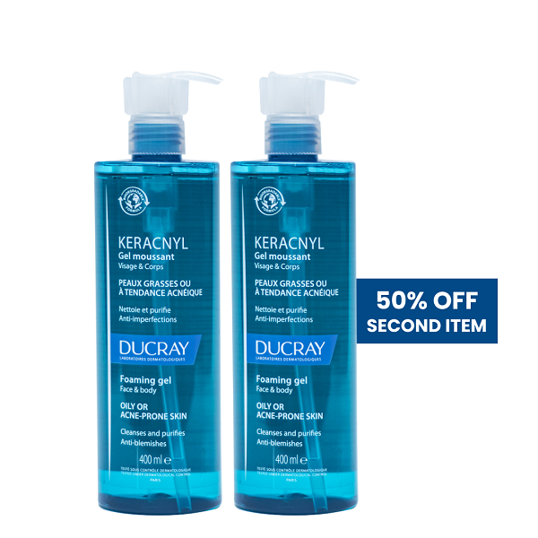 Ducray - Keracnyl Foaming Gel Duo Pack ( -50% Off Second Item )