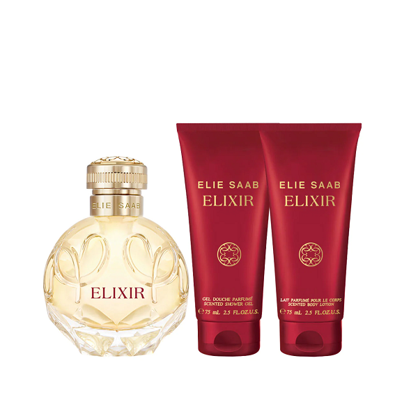 Elie Saab - Elixir Eau De Parfum Set ( EDP 100ml+ SG 75ml + BL 75ml )