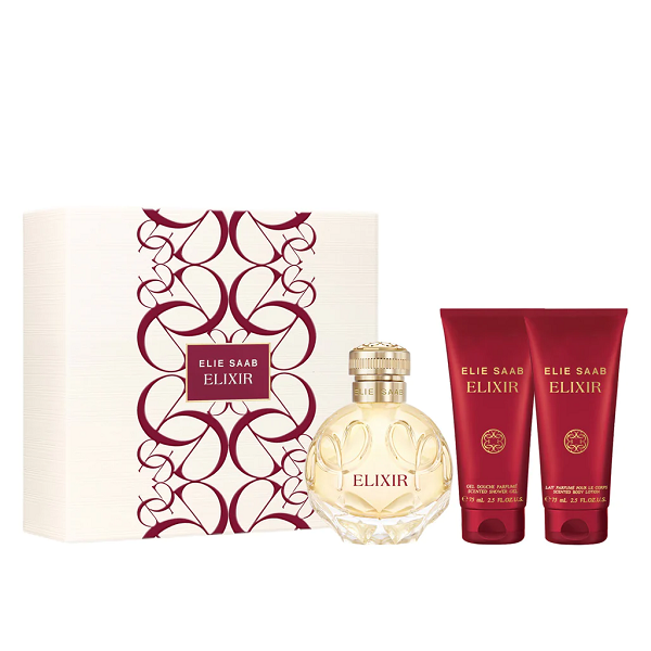 Elie Saab Elixir Eau De Parfum Set EDP 100ml SG 75ml BL 75ml