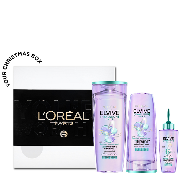 Elvive - Hyaluron Pure Scalp Serum, Shampoo & Conditioner Bundle