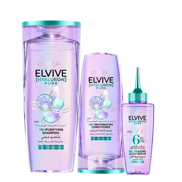 Elvive - Hyaluron Pure Scalp Serum, Shampoo & Conditioner Bundle