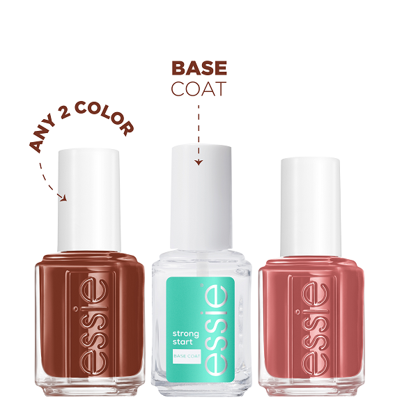 Essie - Nail Lacquer Duo Pack & Strong Start Base Coat Bundle