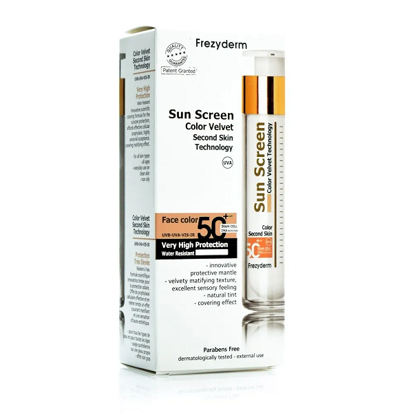 Frezyderm - Sun Screen Color Velvet Face SPF50+