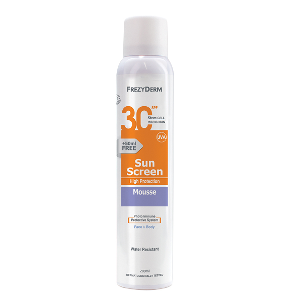 Frezyderm - Sun Screen Mousse SPF 30 Face & Body