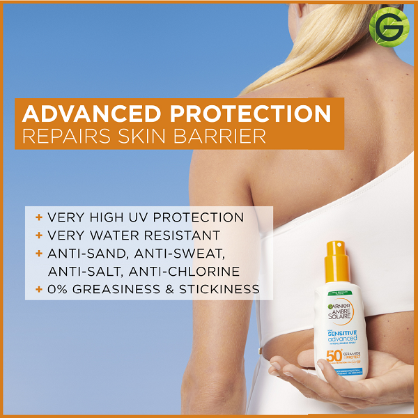 Garnier - Ambre Solaire Sensitive Advanced Ceramide Protect SPF50+ Spray
