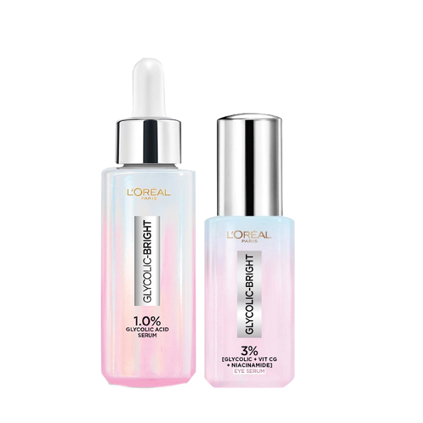 L'Oreal Skin Expert - Glycolic Bright Serum & Eye Serum Bundle