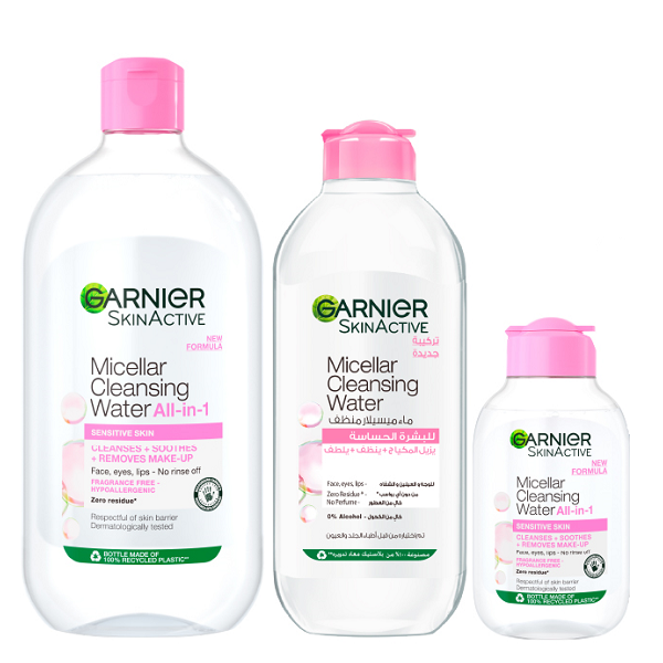 Garnier - Micellar Cleansing Water 700ml, 400ml & 100ml Bundle