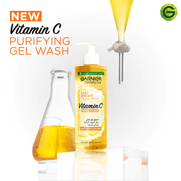 Garnier - SkinActive Fast Bright Vitamin C Purifying Gel Wash