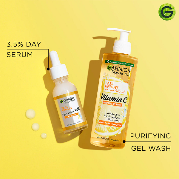 Garnier - SkinActive Fast Bright Vitamin C Purifying Gel Wash