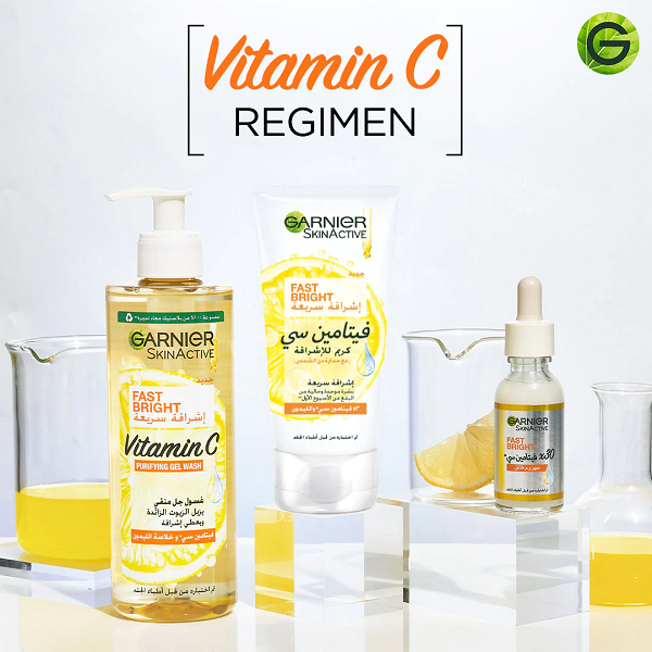 Garnier - SkinActive Fast Bright Vitamin C Purifying Gel Wash