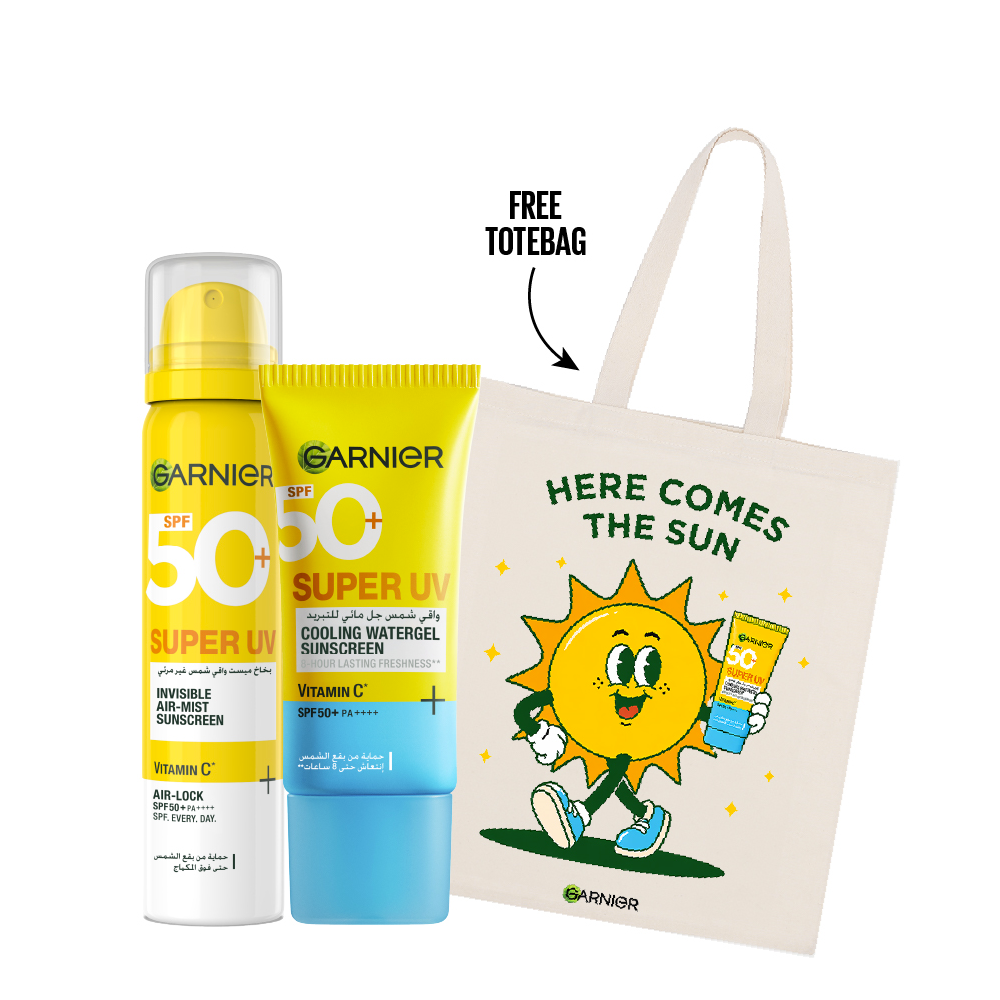 Garnier - Super UV Cooling Watergel Sunscreen & Air Mist Sunscreen Bundle