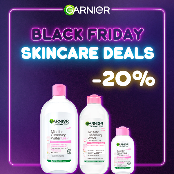 Garnier - Micellar Cleansing Water 100ml, 400ml & 700ml Bundle
