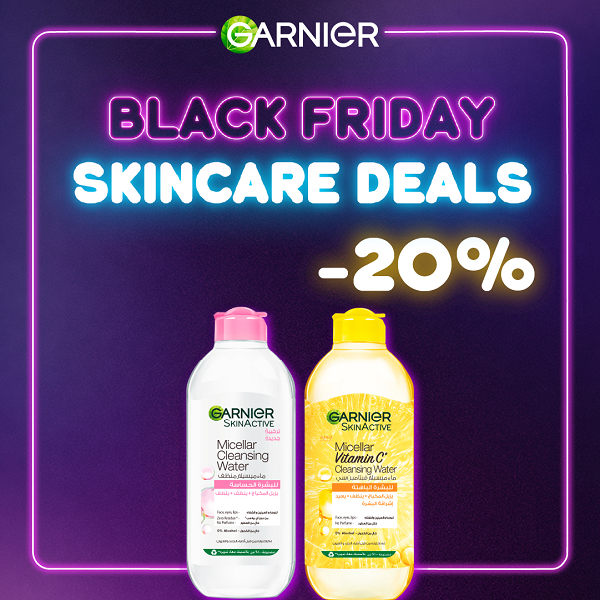 Garnier - Micellar Cleansing Water & Micellar Vitamin C Cleansing Water Bundle