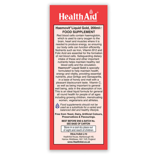 Health Aid - Haemovit Liquid Gold