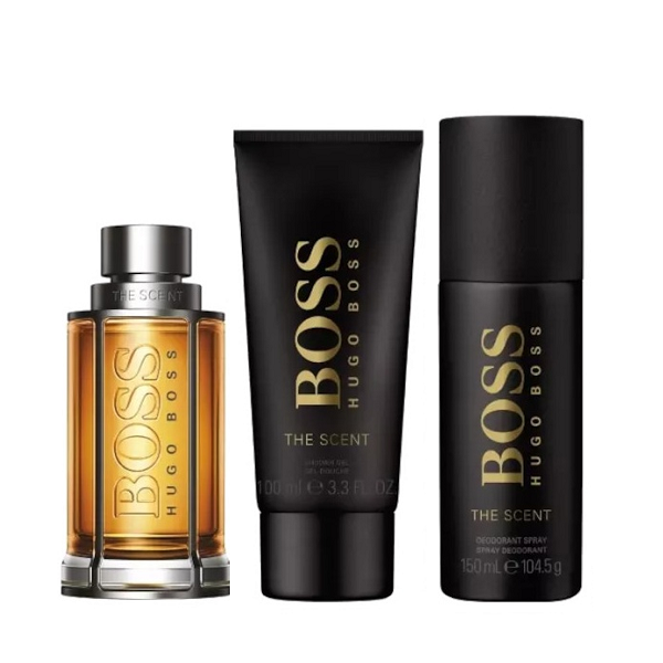 Hugo Boss - Boss The Scent Eau De Toilette Set (EDT+SG+Deo Spray)