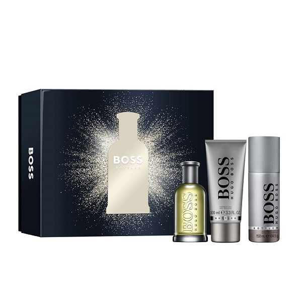 Hugo Boss - Bottled Eau De Toilette Set (EDT+SG+Deo Spray)