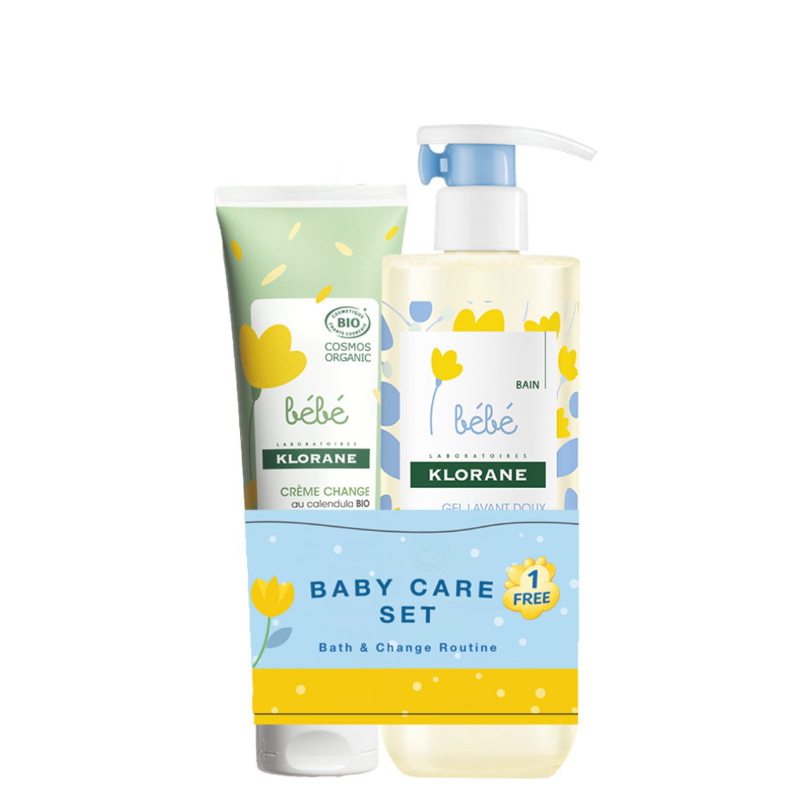 Klorane - Bebe Gentle Cleansing Gel Buy 1 Get Change Cream Free