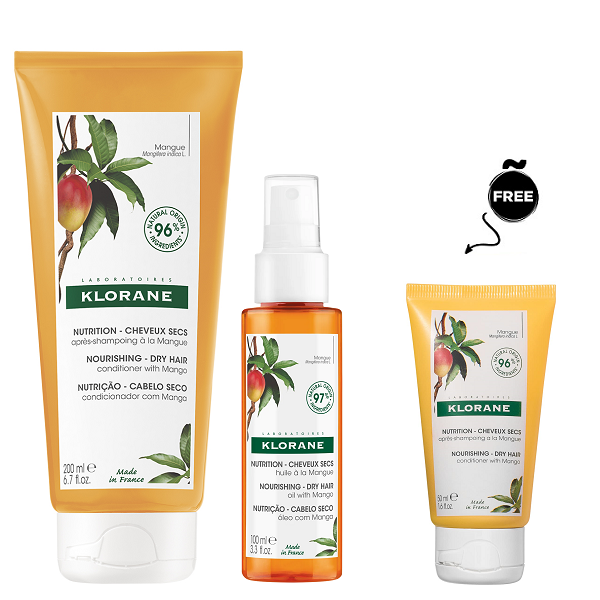 Klorane - Nourishing Dry Hair With Mango Bundle
