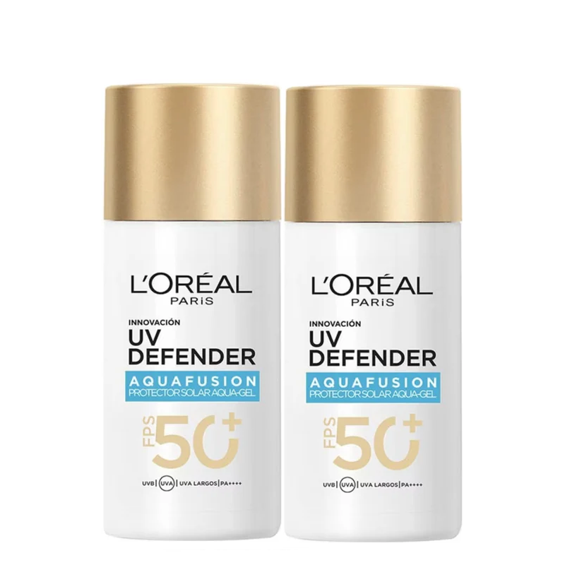 L'Oreal Paris - UV Defender Aquafusion SPF50+ Duo Pack Bundle