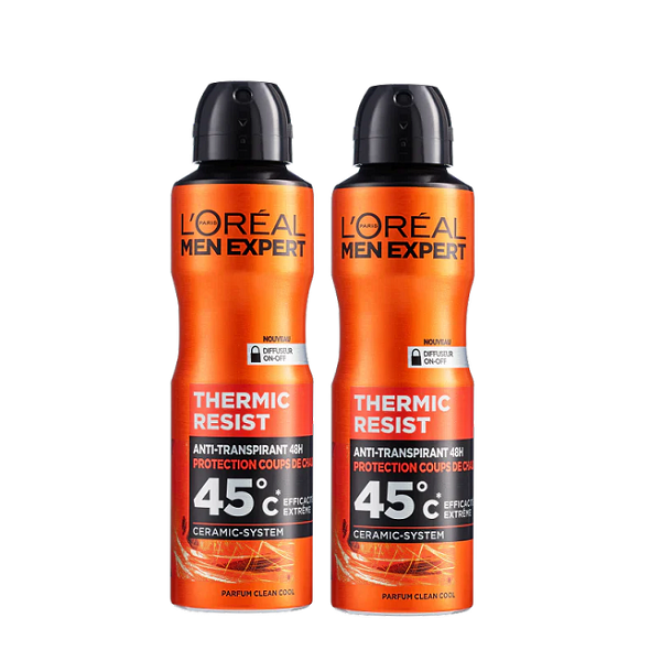 L'Oreal Men Expert - Thermic Resist Deo Spray Duo Pack Bundle