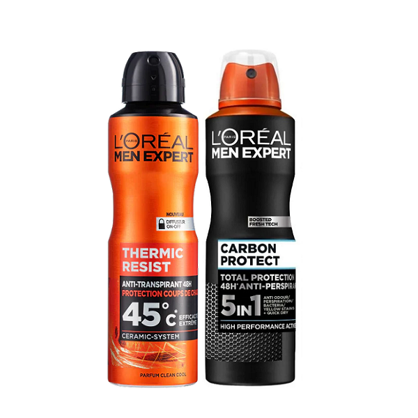 L'Oreal Men Expert - Thermic Resist & Carbon Protect Deo Spray Bundle