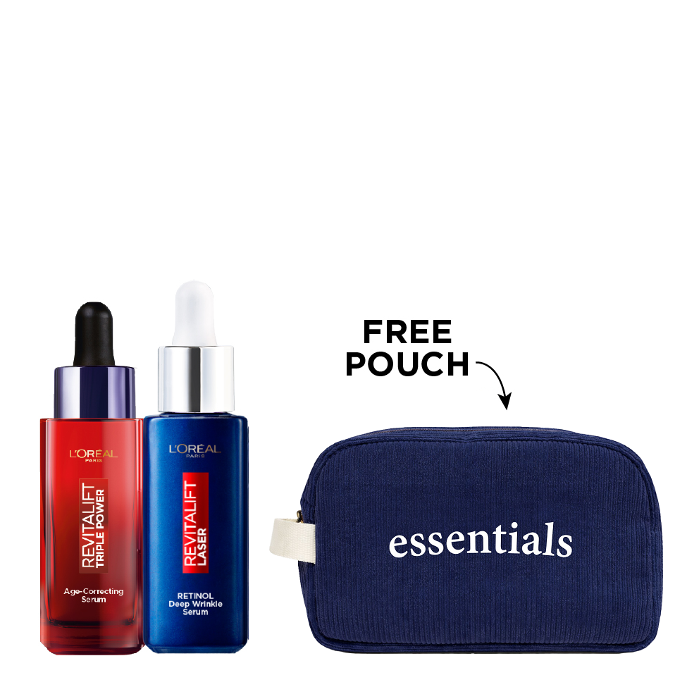 L'Oreal - Revitalift Triple Power Serum & Laser Pure Retinol Night Serum Bundle