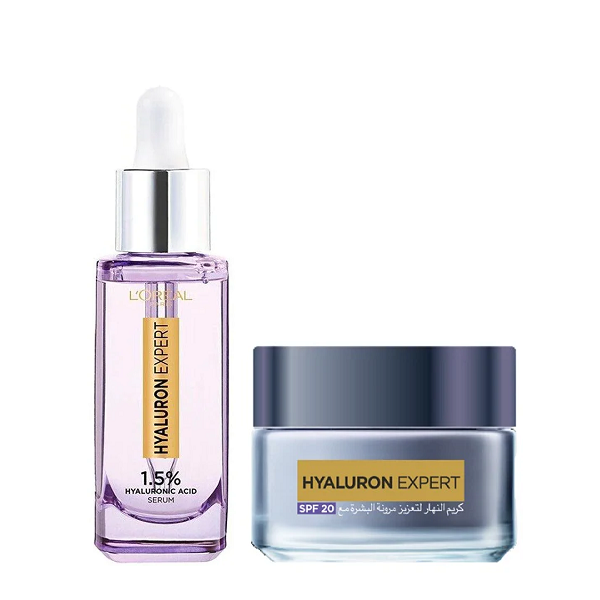 L'Oreal Skin Expert - Hyaluron Expert Serum & Day Cream SP20 Bundle