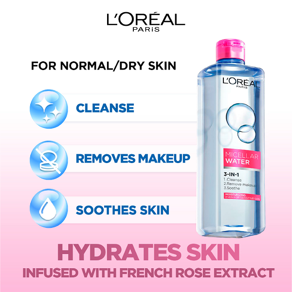 L'Oreal Skin EXpert - Micellar Water 3 In 1 Moisturizing