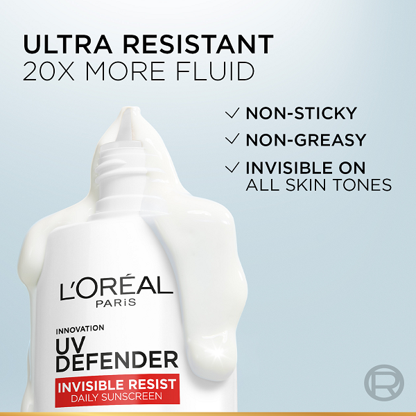 L'Oreal - UV Defender Invisible Resist Daily Sunscreen SPF50+