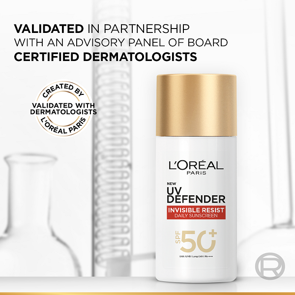 L'Oreal - UV Defender Invisible Resist Daily Sunscreen SPF50+