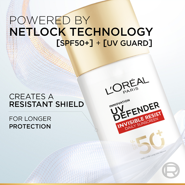 L'Oreal - UV Defender Invisible Resist Daily Sunscreen SPF50+