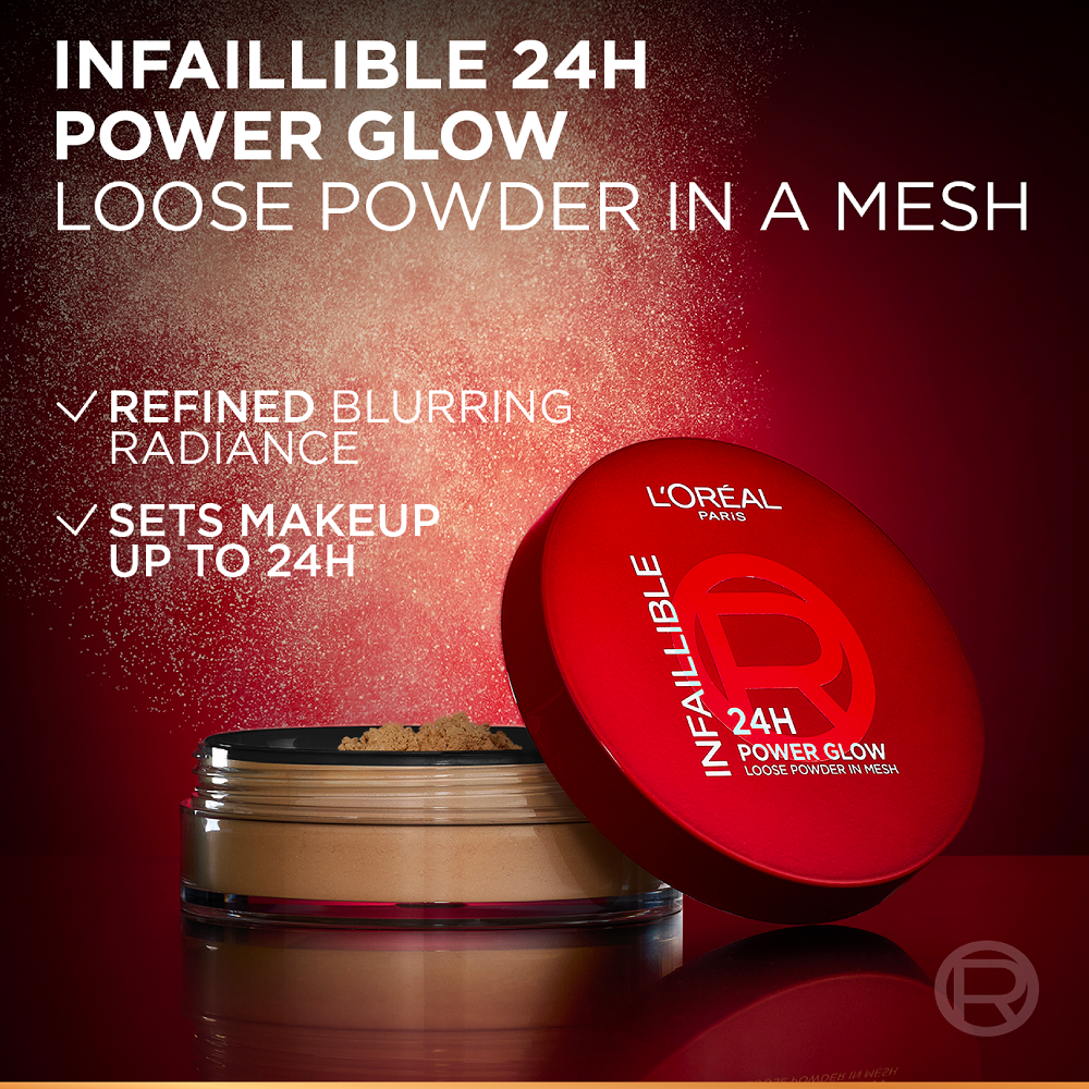 L'Oreal Paris - Infaillible 24H Power Glow Loose Powder In Mesh
