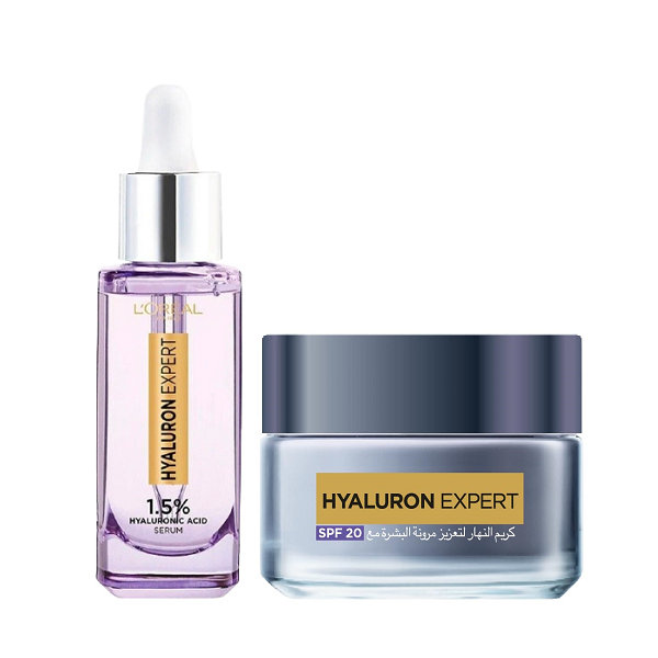 L'oreal Skin Expert - Hyaluron Expert Face Serum & Day Cream Bundle